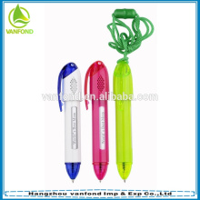 Plastic message promotional lanyard pen customized logo